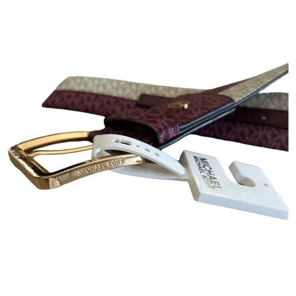 NWT Michael Kors Two Toned Wide Belt - Picture 5 of 8